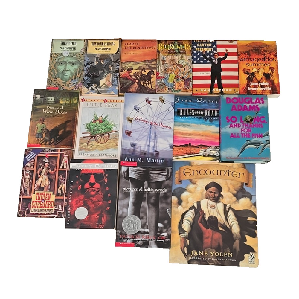 Lot of 15 Vintage Mixed Authors Young Reader Fantasy Sci-Fi Paperback Books